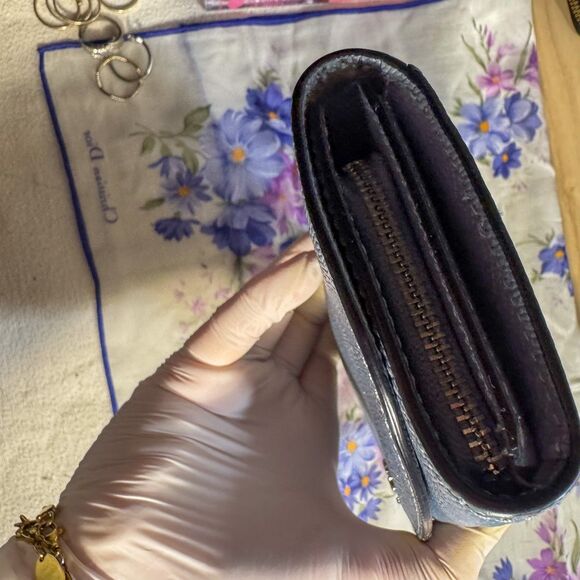 Coach Slim Envelope Wallet – Restored Blue Leather, Sealed, EUC - Picture 2 of 11